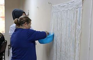 KO-MEK’in makrome kursuna kadınlardan yoğun ilgi