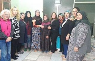 Koca şiddetine maruz kalan kadına destek ziyareti