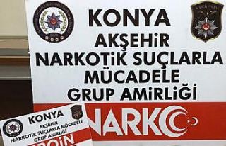 Konya’da durdurulan araçta uyuşturucu bulundu