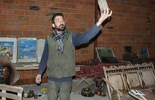 Köydeki eski eşya mezadı antika meraklılarını...