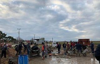 Manyas’ta imece geleneğini yaşatıyorlar