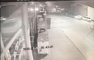 Niğde’deki polis otosunun kazası kamerada