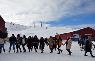 Ordu kayak merkezinde hafta sonu yoğunluğu