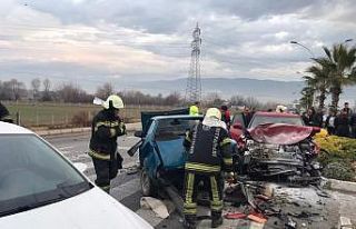 Pamukkale yolunda trafik kazası: 2 yaralı