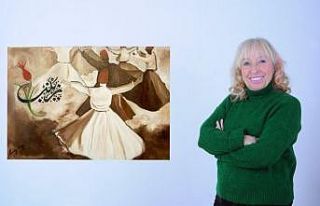 Ressam Pervin Özen’in sergisinin geliri şehit...