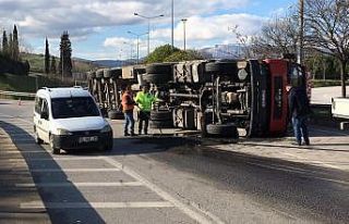 Samsun’da tır kazası ucuz atlatıldı