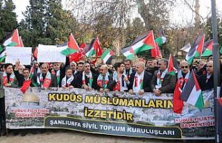 Şanlıurfa Kudüs için tek yürek oldu