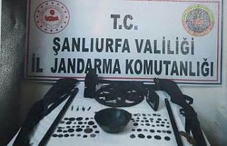 Şanlıurfa’da 104 adet tarihi eser ele geçirildi