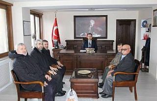 Şehit yakınları, kaymakamını ziyaret etti