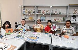 Seramik Kursuna engellilerden yoğun ilgi