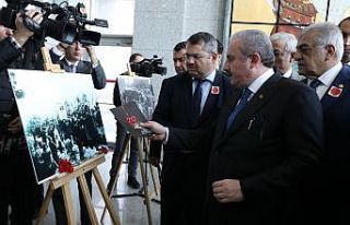 TBMM Başkanı Şentop, 20 Ocak katliamı sergisini...
