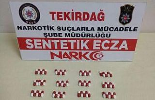 Tekirdağ’da yeşil reçeteye tabi uyuşturucu nitelikli...