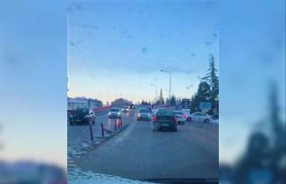 Ters yöne girdi trafiği felç etti