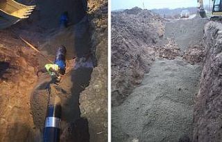 TESKİ ekipleri zor şartlarda arızayı onardı