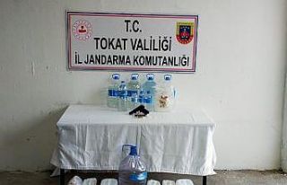 Tokat’ta üretilen sahte içki piyasaya sürülemeden...