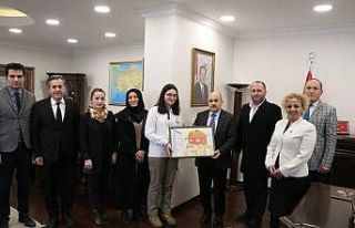 Vali Dağlı Düzce birincisini ödüllendirdi