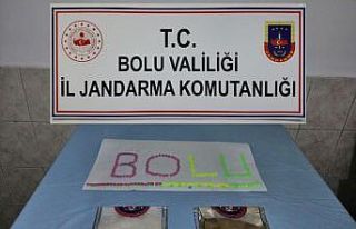 Yolcu otobüsünde uyuşturucu ile yakalanan şahıs...