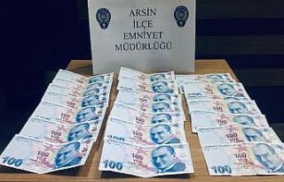 Baba oğluna verdiği sahte para ile yakalandı