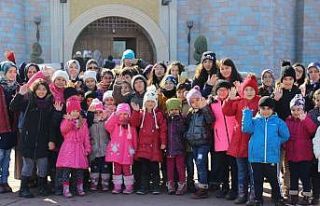 Çocuklar tatilde Masal Şatosu’nun tadını çıkardı