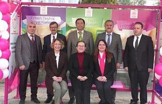 Edirne’de ‘kanser farkındalık durağı’ oluşturuldu