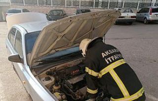 Gaz kaçağı olan otomobil paniğe neden oldu