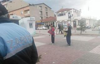 İlçe dışından gelen dilencilere zabıta müdahale...