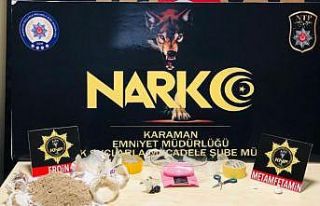 Karaman’da uyuşturucuyla yakalanan 3 kişi gözaltına...