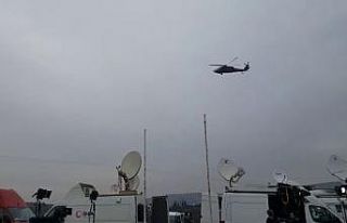 Sınırda helikopter ve ambulans hareketliliği