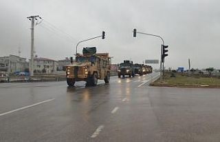 Suriye sınırına askeri sevkıyatlar devam ediyor