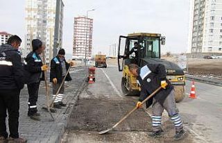 Talas’ta yaz kış asfalt