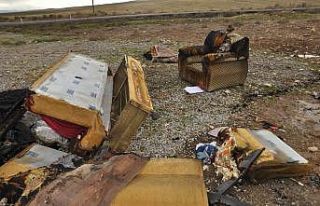 Yangın çıkan ev kullanılamaz hale geldi