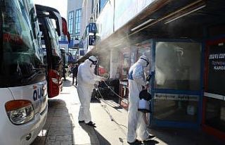 15 Temmuz Demokrasi Otogarı korona virüse karşı...