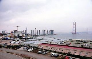 1915 Çanakkale Köprüsü hızla yükselmeye devam...