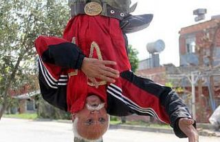 66 yaşındaki İbrahim dededen görülmemiş spor