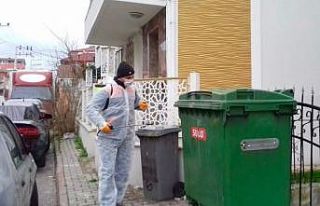 6 bin çöp konteynırı dezenfekte edildi