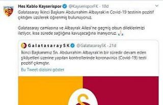 Abdurrahim Albayrak ve eşine geçmiş olsun mesajı