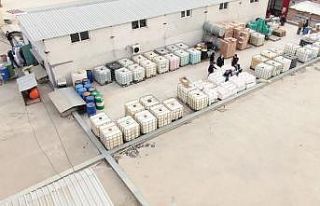 Adana’da 2 milyon liralık sahte dezenfektan ve...