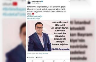 AK Parti İstanbul Milletvekili’nden korona virüsle...