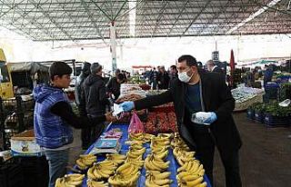 Aksaray’da pazar yerlerinde sağlık tedbiri