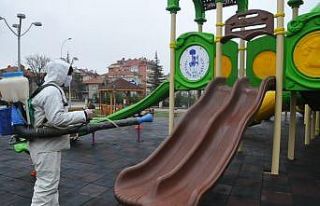 Akşehir dezenfekte ediliyor