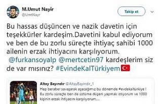 Altay Bayındır’dan anlamlı hareket