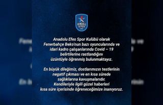 Anadolu Efes’ten Fenerbahçe’ye geçmiş olsun...
