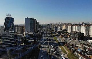 Anadolu Yakası’nda trafik yoğunluğu havadan görüntülendi