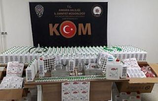 Ankara’da sahte dezenfekte ürünleri üreten çete...