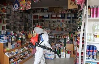 Aşkale’de dezenfekte çalışmaları devam ediyor