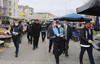 Atakum’da pazarda salgın önlemi
