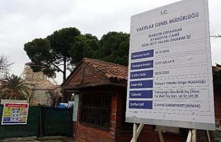 Ayasofya Camisi’nde restorasyon çalışmaları...