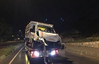 Aydınlatma direğine çarptı, aracını bırakıp...