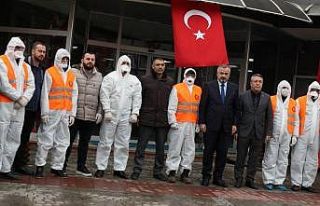Bafra Belediyesi’nden korona hassasiyeti
