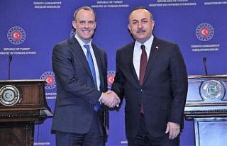 Bakan Çavuşoğu, İngiliz mevkiidaşı Raab ile...